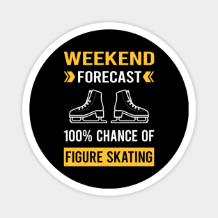 Weekend Forecast Figure Skating Skate Skater Magnet